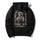 Uprandy Cool Skull Axe Print Graphic Reaper Hoodie - chicyea