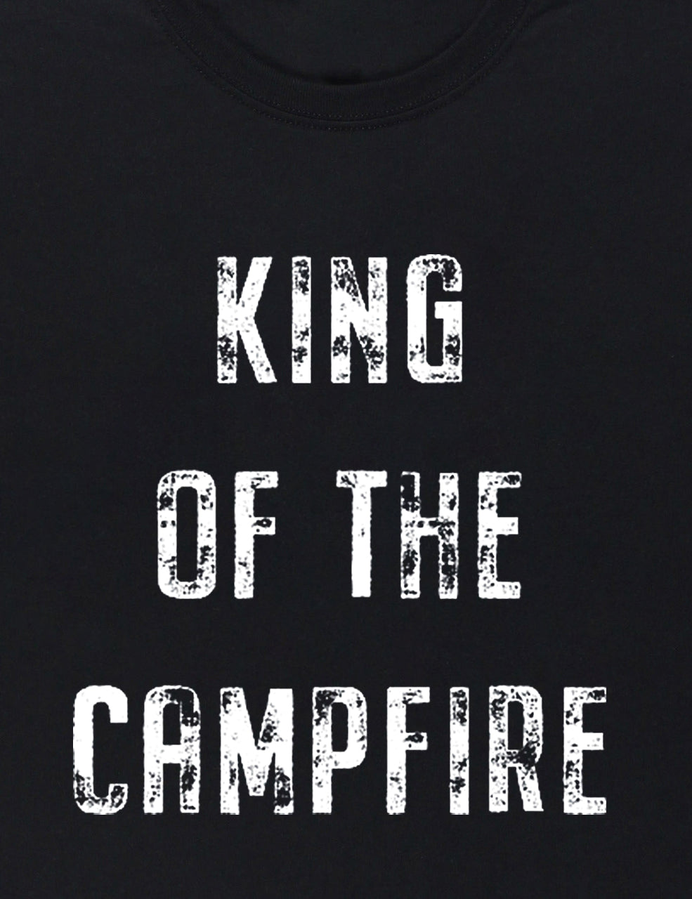 Livereid King Of The Campfire Letter T-Shirt - chicyea