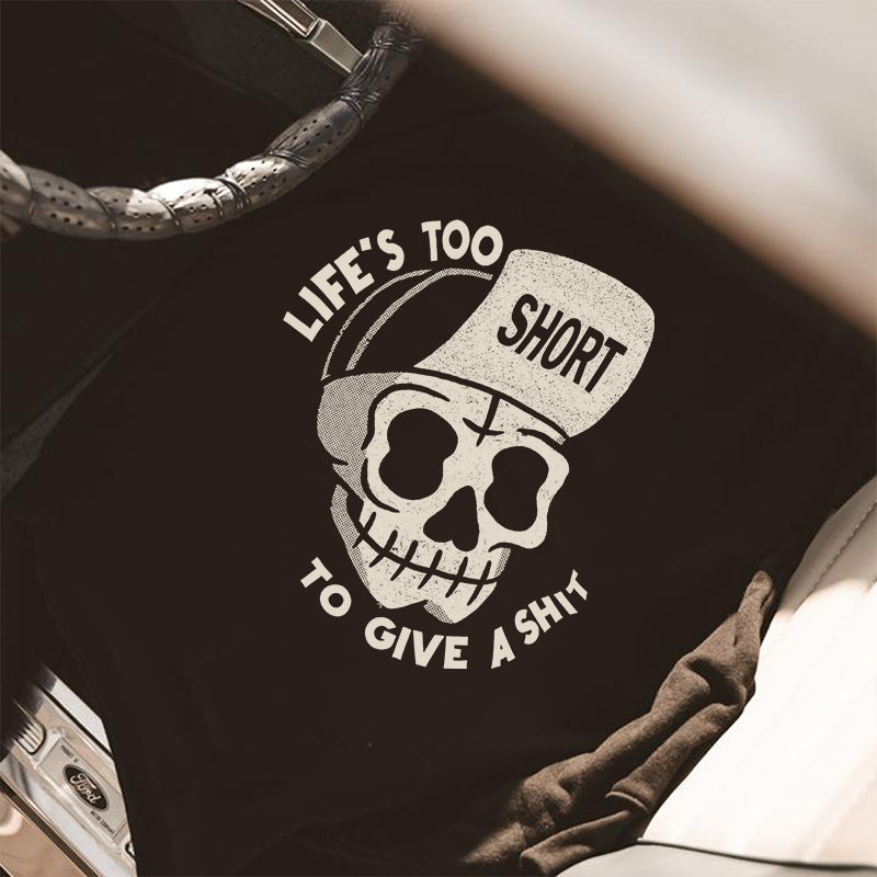 Uprandy Life Too To Give A Shit Printed Men Hoodie - chicyea