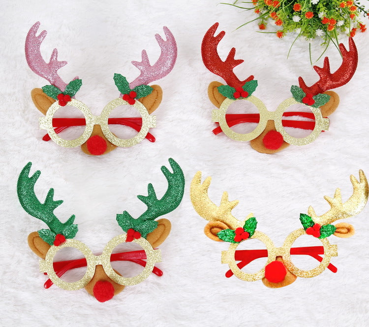 Funny Christmas Creative Decorative Eyeglass Frame - chicyea