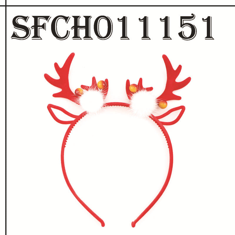 Decorative Christmas Elk Santa Claus Head Band - chicyea
