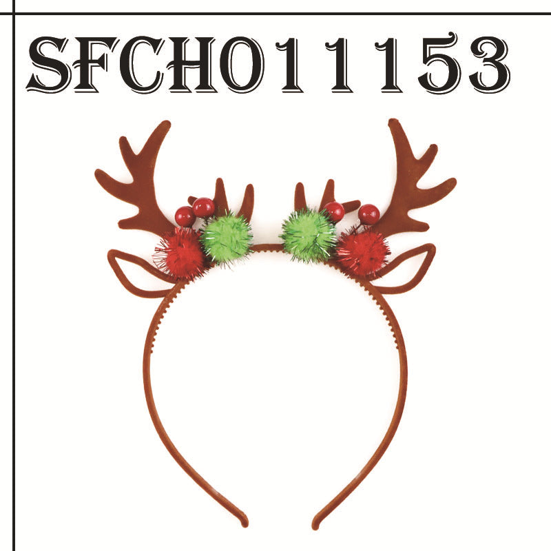 Decorative Christmas Elk Santa Claus Head Band - chicyea