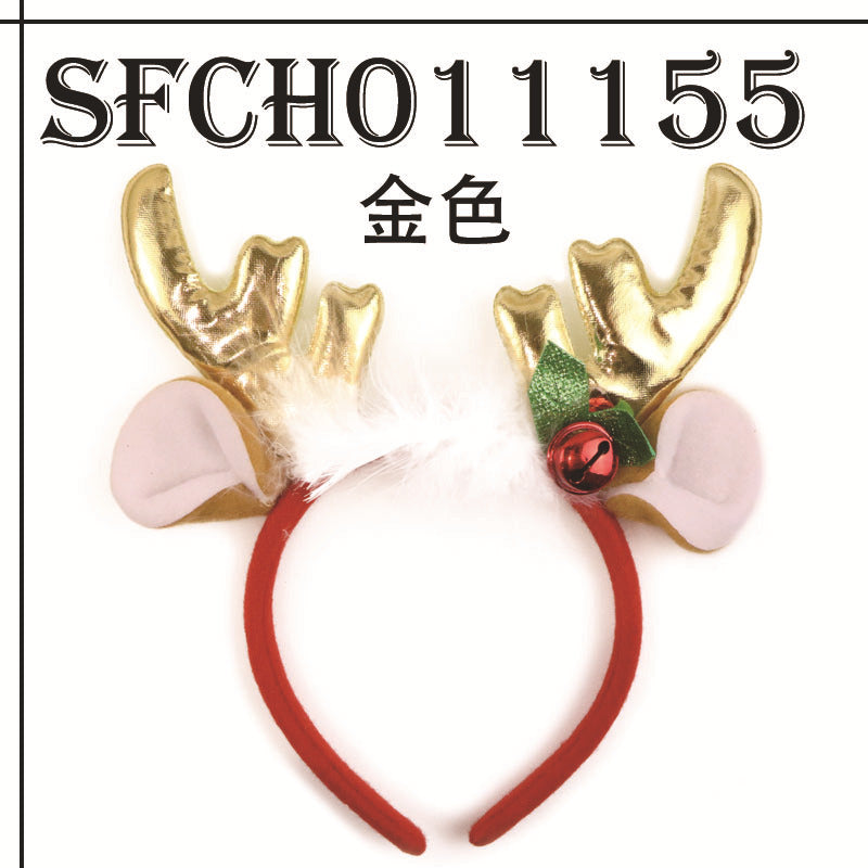 Decorative Christmas Elk Santa Claus Head Band - chicyea