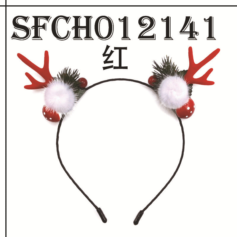 Decorative Christmas Elk Santa Claus Head Band - chicyea