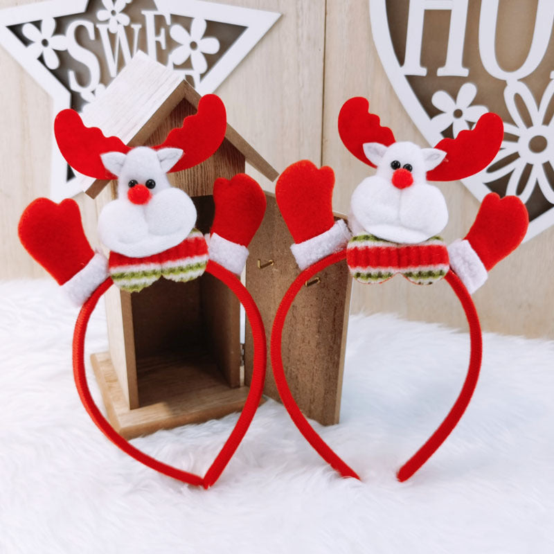 Decorative Christmas Elk Santa Claus Head Band - chicyea