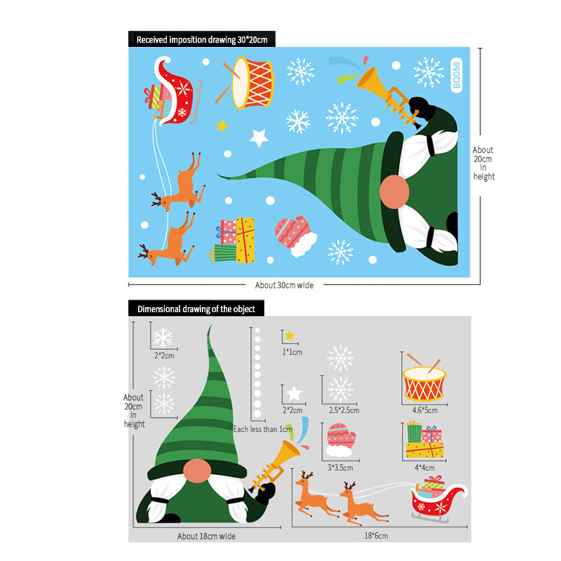 Cute Creative Christmas Static Sticker - chicyea