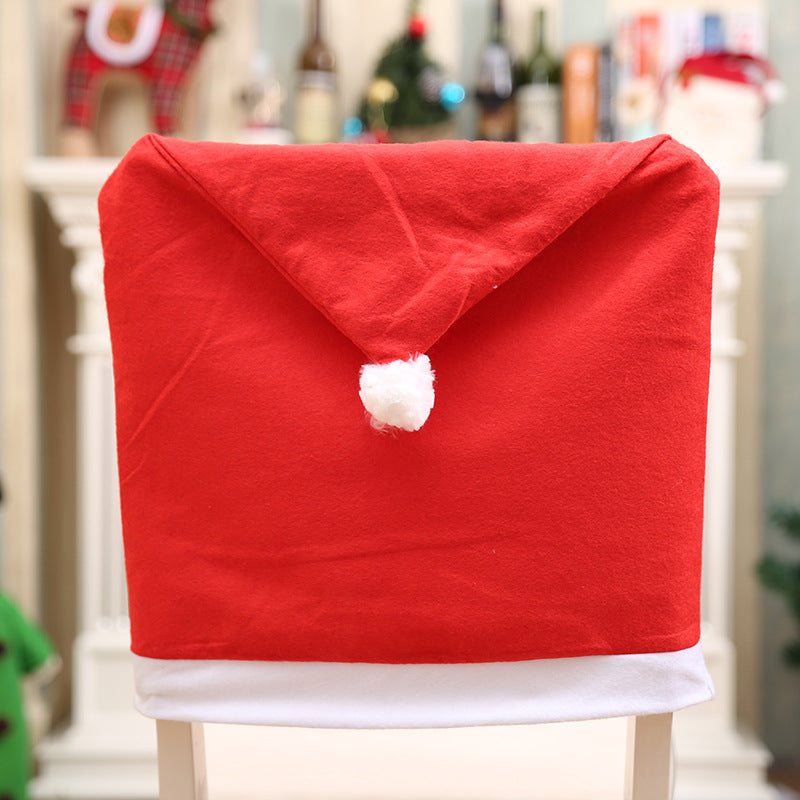 Design Christmas Hat Soft Chair Cover - chicyea