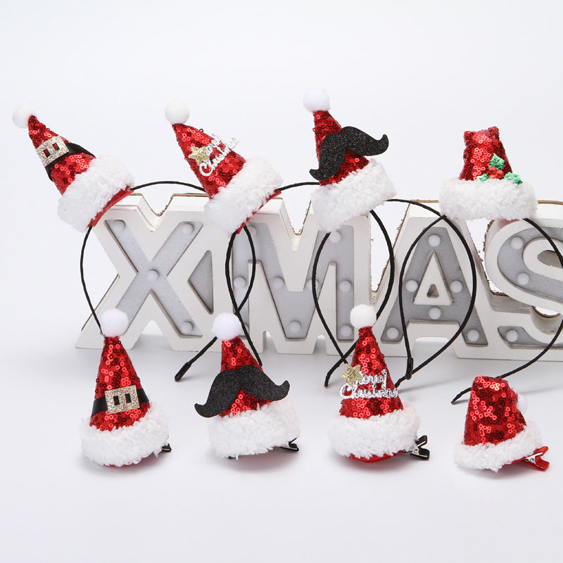 Sequin Creative Christmas Headband Hairpin - chicyea
