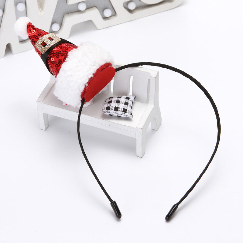 Sequin Creative Christmas Headband Hairpin - chicyea