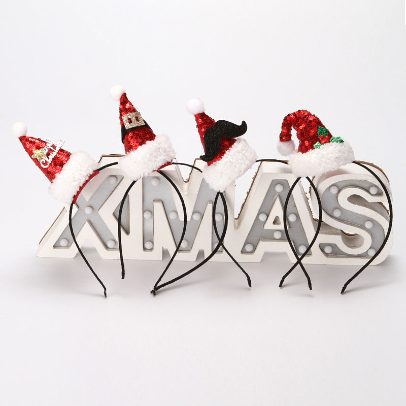 Sequin Creative Christmas Headband Hairpin - chicyea
