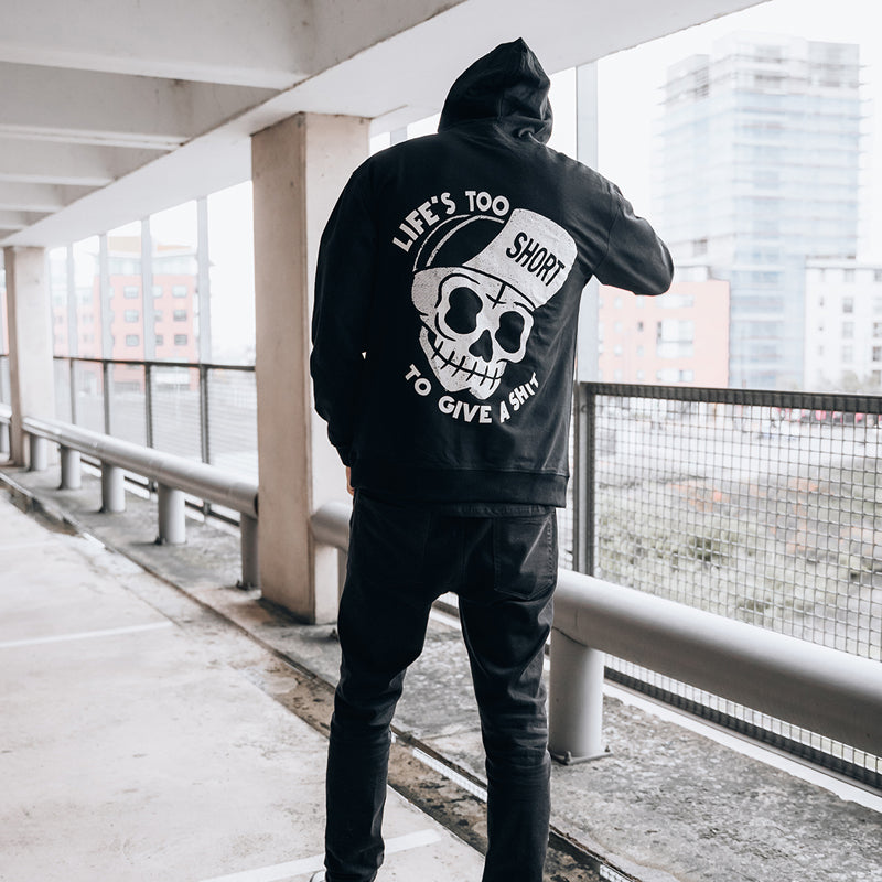 Uprandy Life Too To Give A Shit Printed Men Hoodie - chicyea