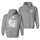 Cloeinc Men'S Horned Skull Demon Down With My Demons Print Hoodie - chicyea