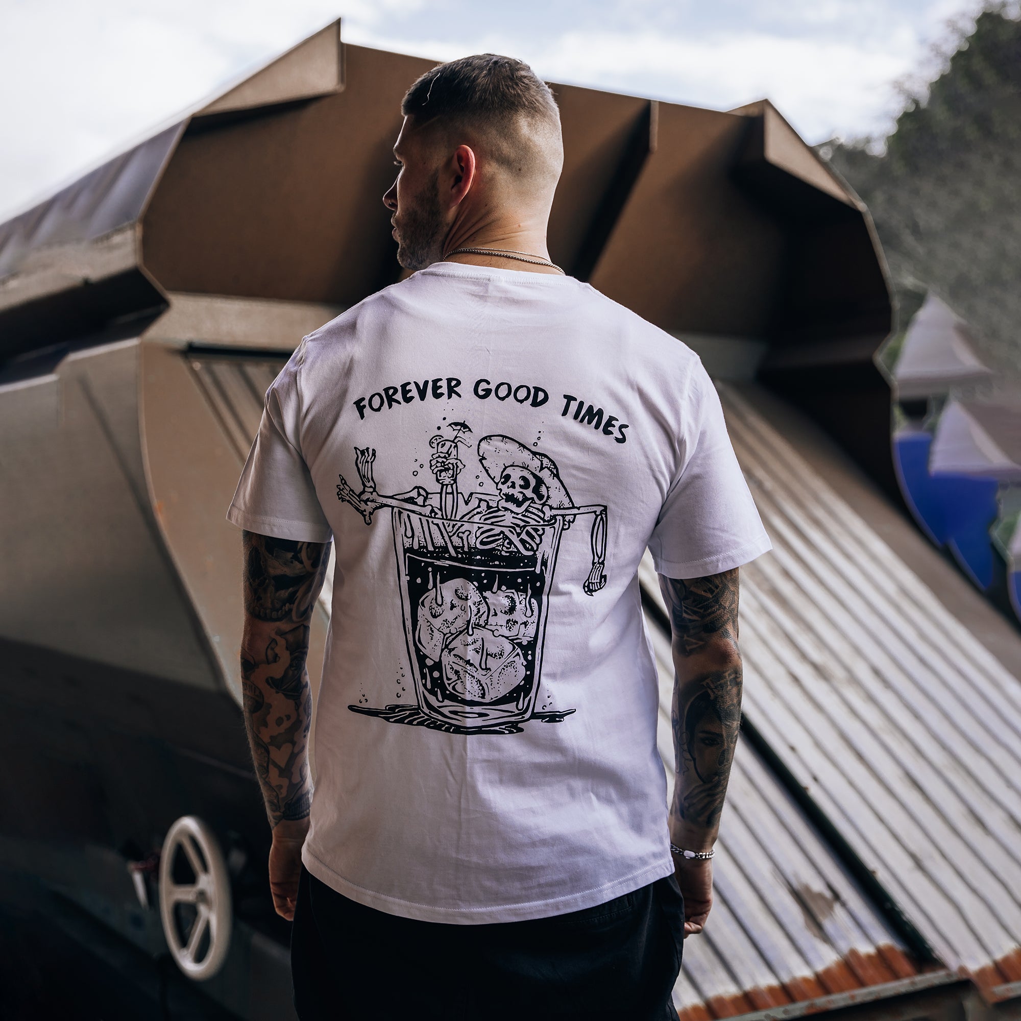 Uprandy Forever Good Times Printed T-Shirt - chicyea
