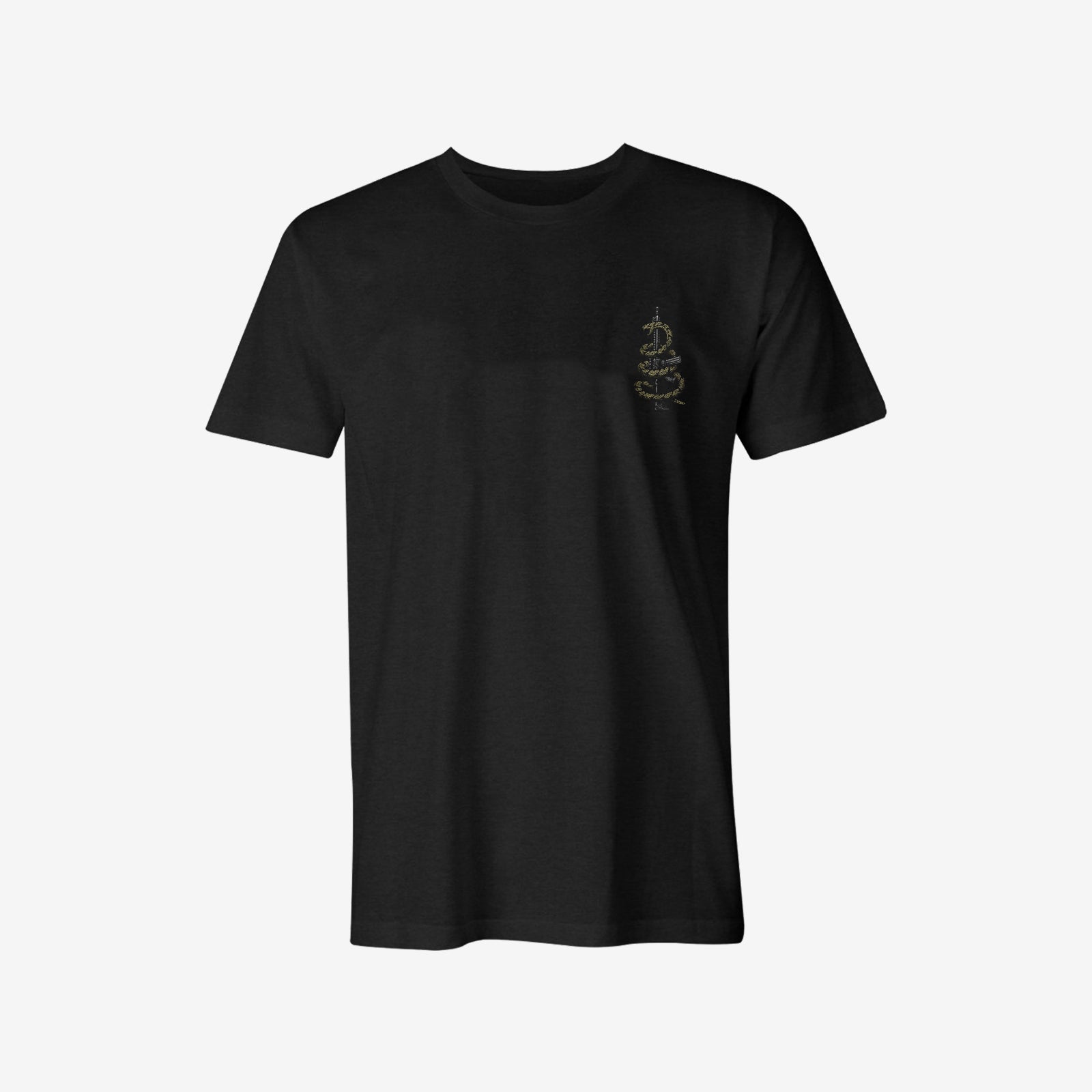 Livereid Designer Black Snake Graphic Print T-Shirt - chicyea