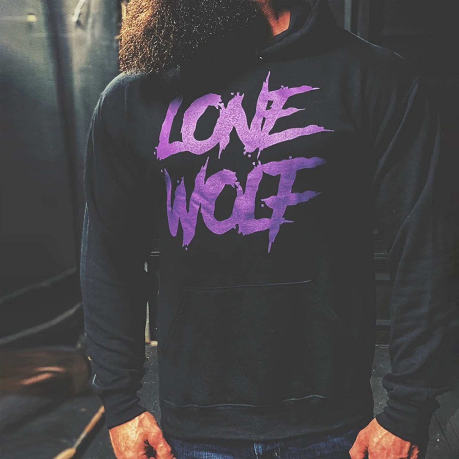 Livereid Animals Wolf Print Hoodie - chicyea