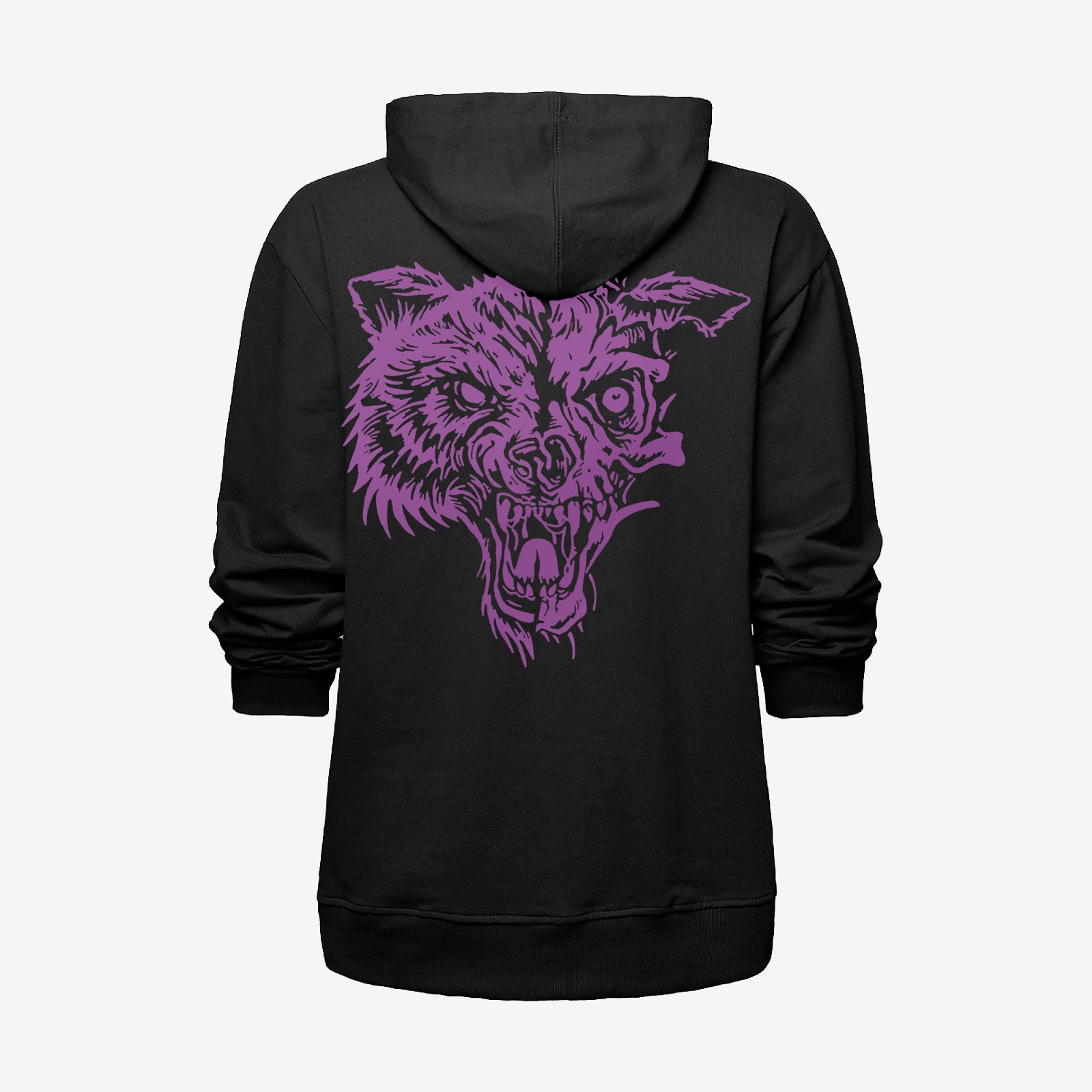 Livereid Animals Wolf Print Hoodie - chicyea