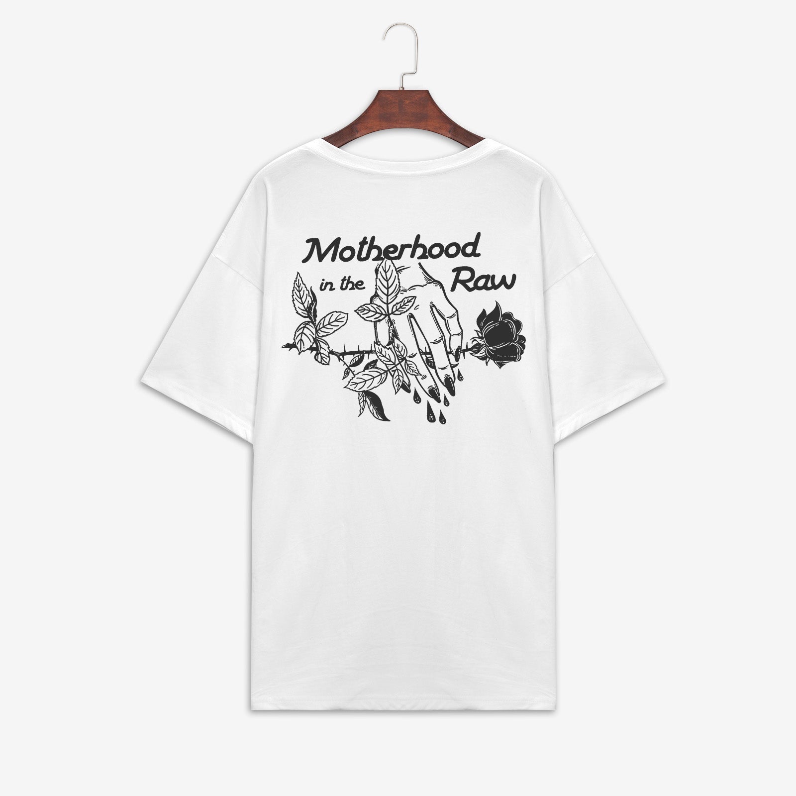 Minnieskull Motherhood In The Raw Printed T-Shirt - chicyea