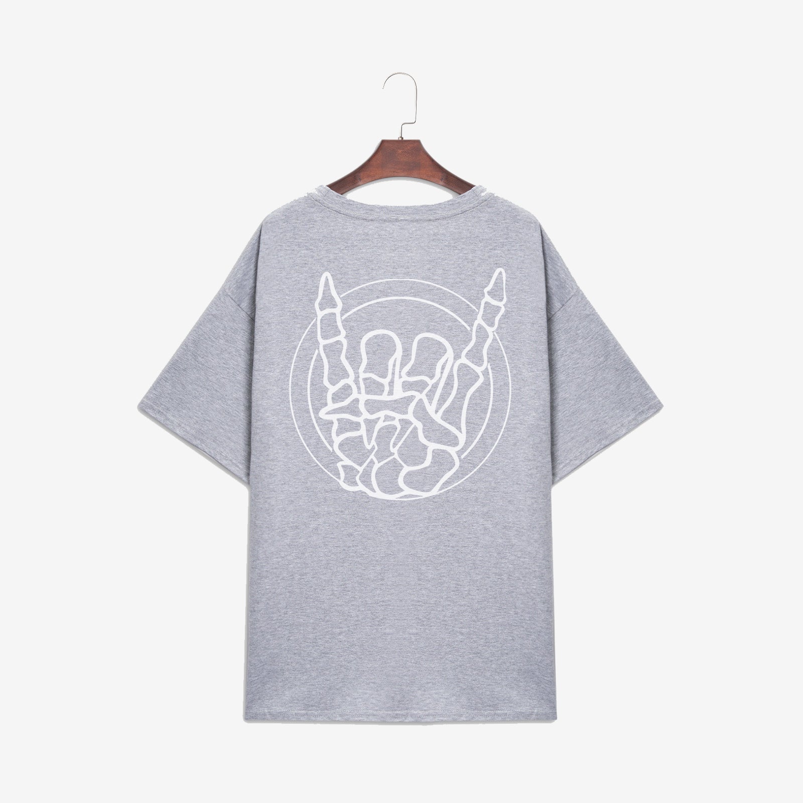 Minnieskull Gesture Print Plus T-Shirt Designer - chicyea