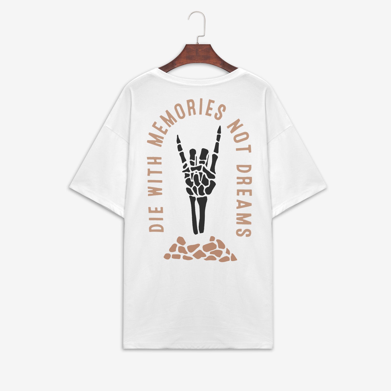 Minnieskull Die With Memories Not Dreams Printed T-Shirt - chicyea