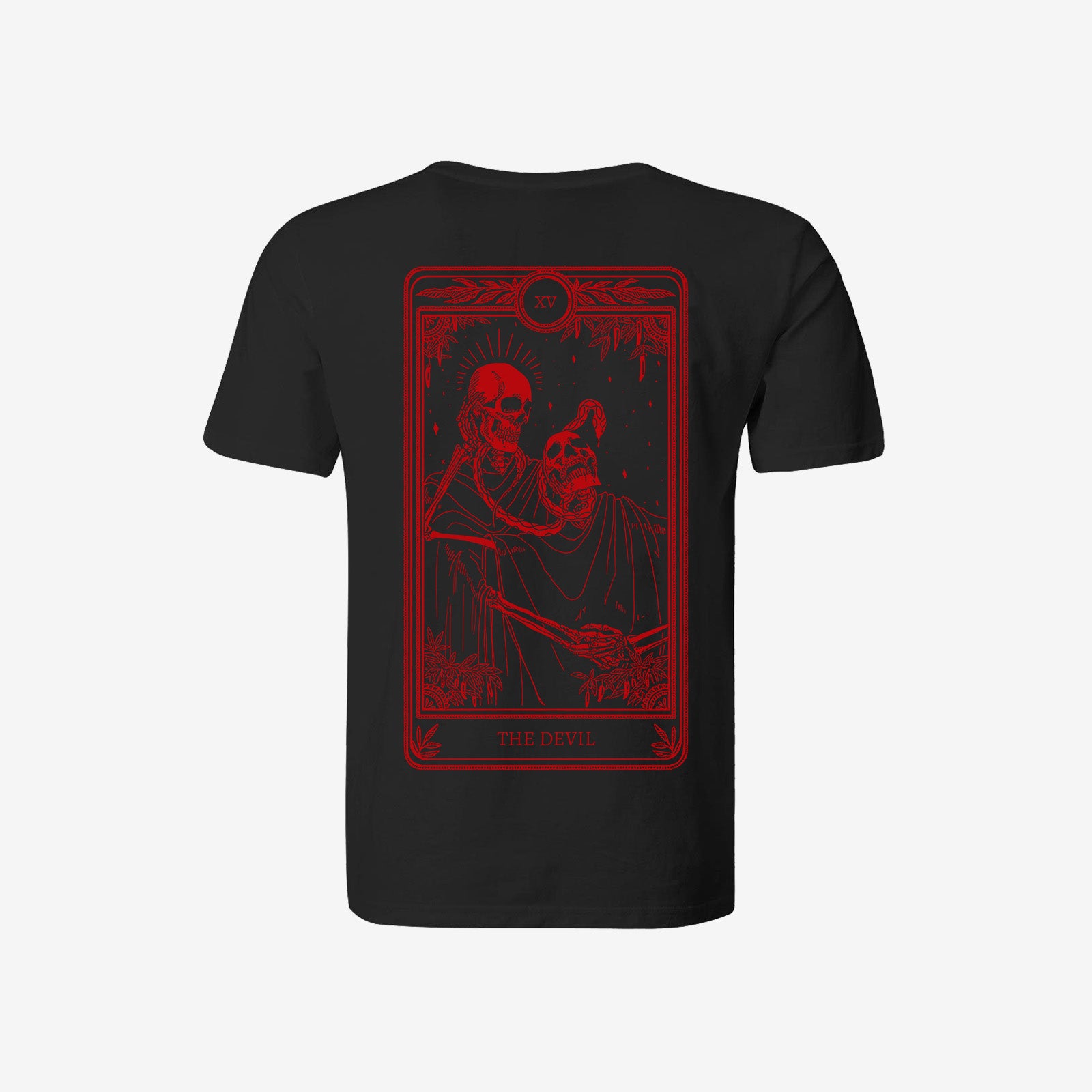 Uprandy The Devil Skull Print T-Shirt - chicyea