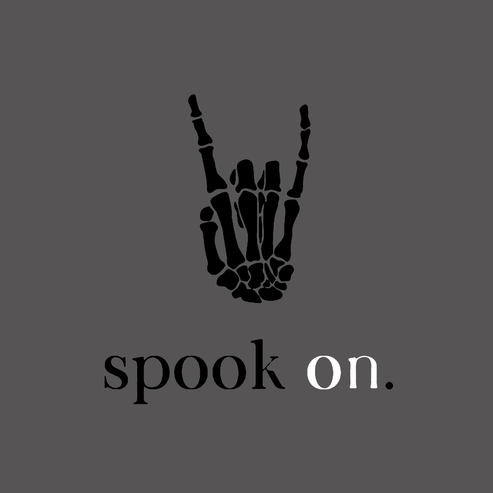 Minnieskull Spook On. Skull Hand Printed Women Casual Sweatshirt - chicyea