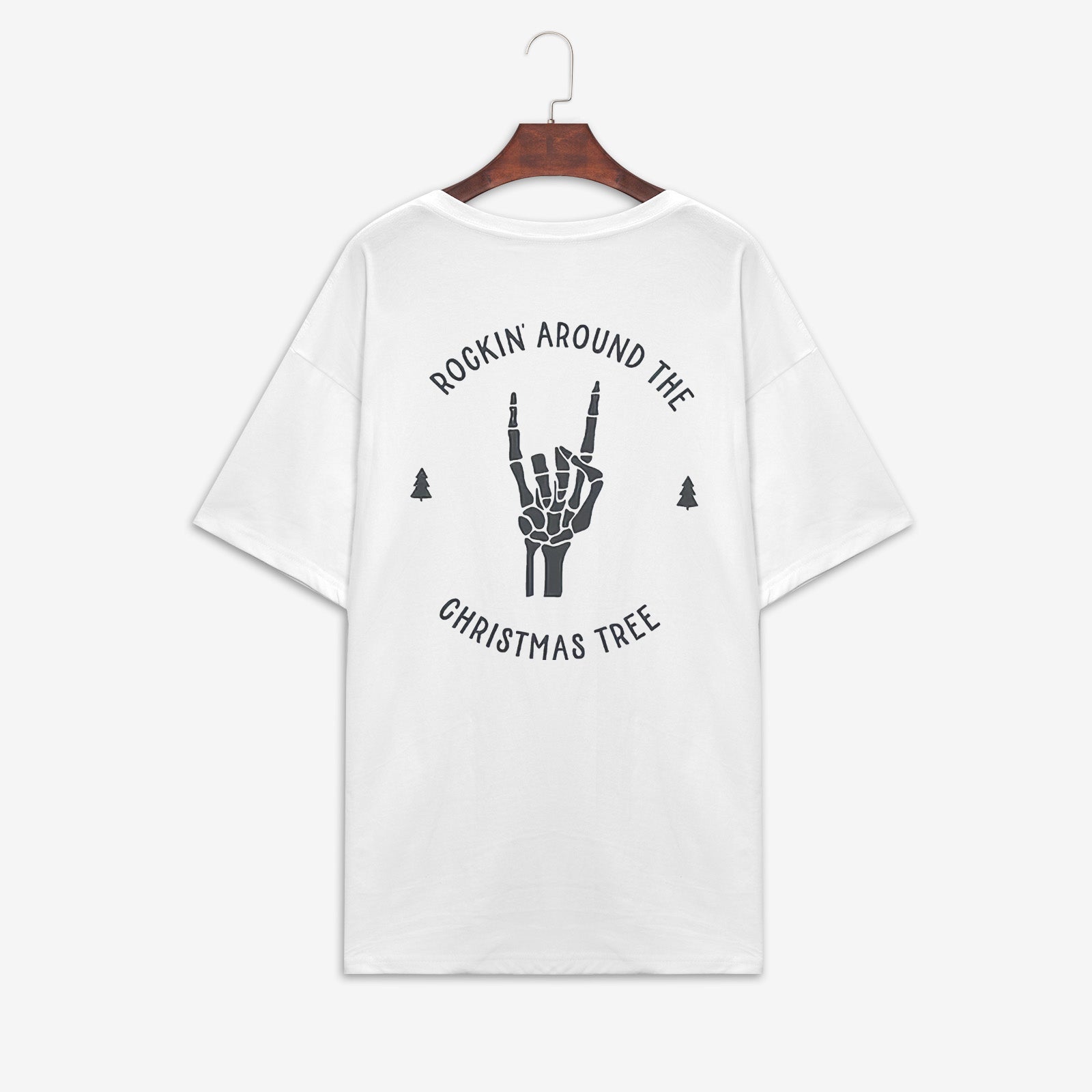Minnieskull Rockin’ Around The Christmas Tree Women T-Shirt - chicyea