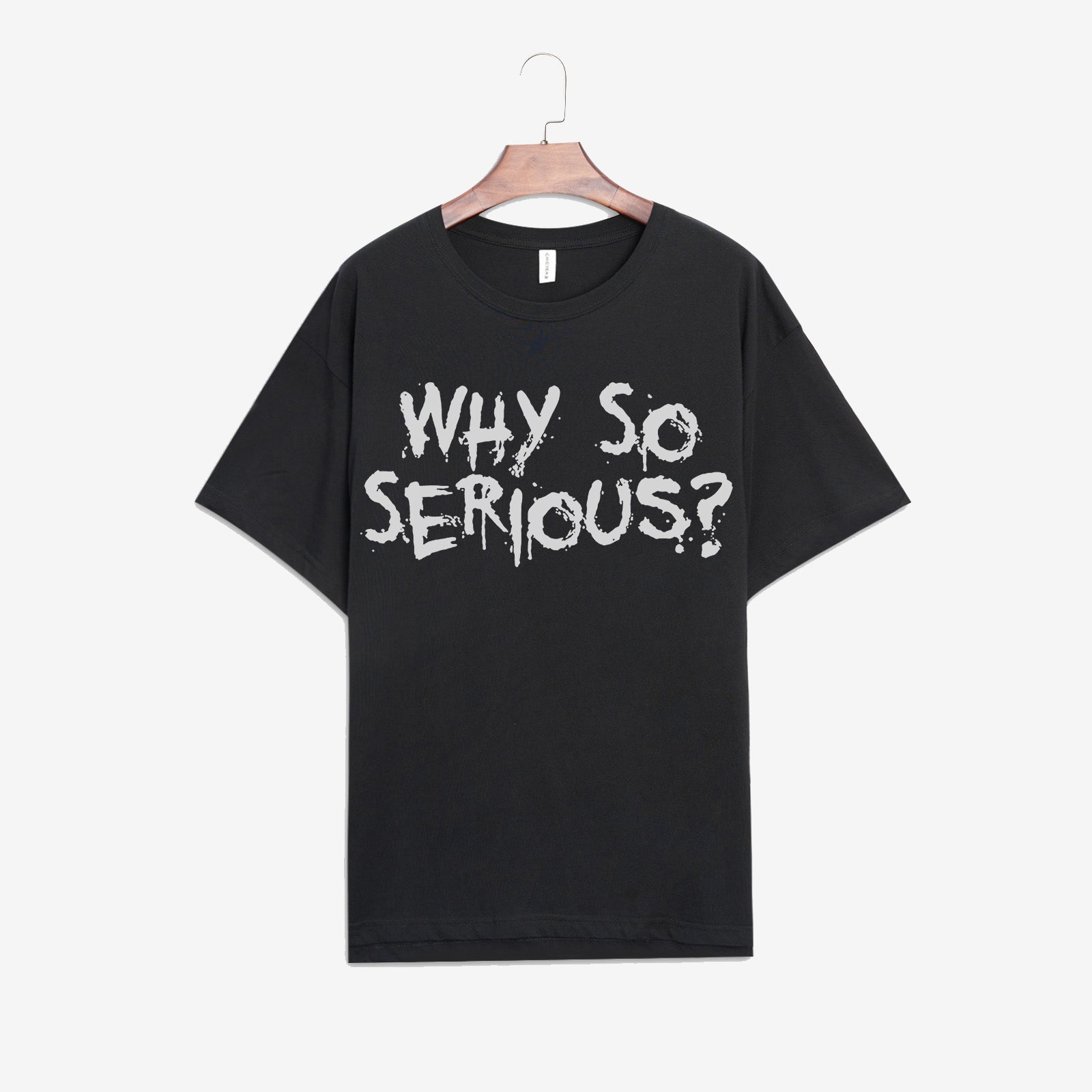 Minnieskull Why So Serious Printed T-Shirt - chicyea