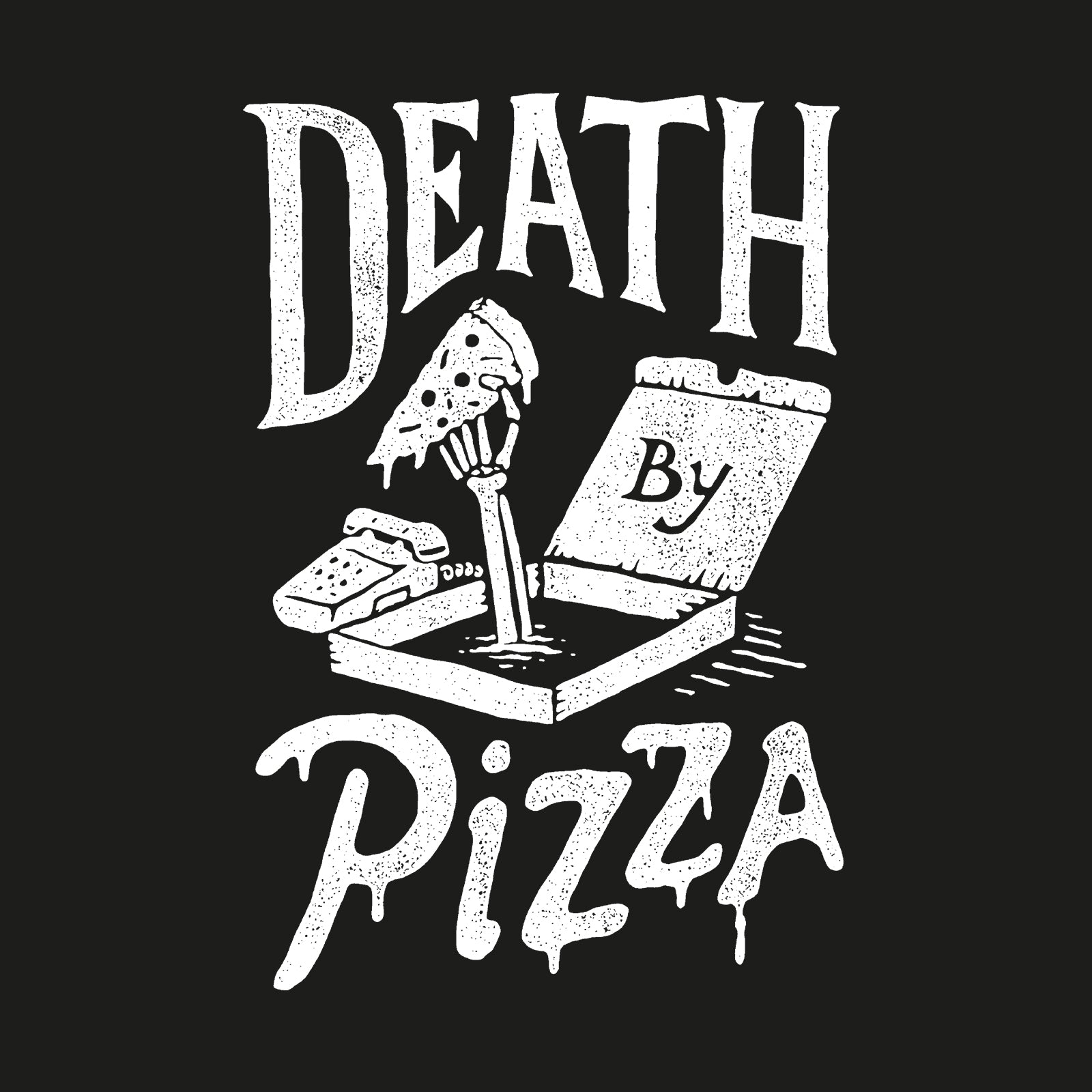 Minnieskull Cool Death Pizza Graphic Tshirts - chicyea