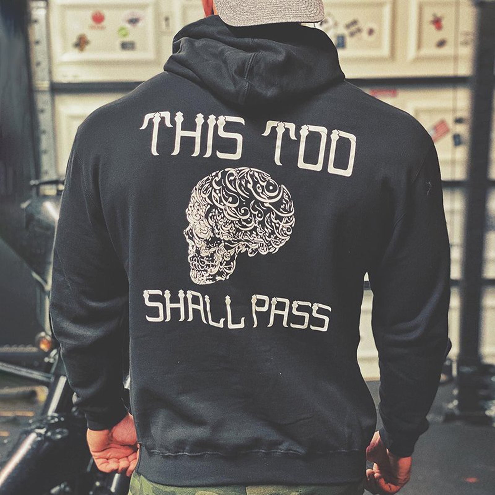 Livereid Cool This Is Too Shall Pass Axe Skull Hoodie - chicyea