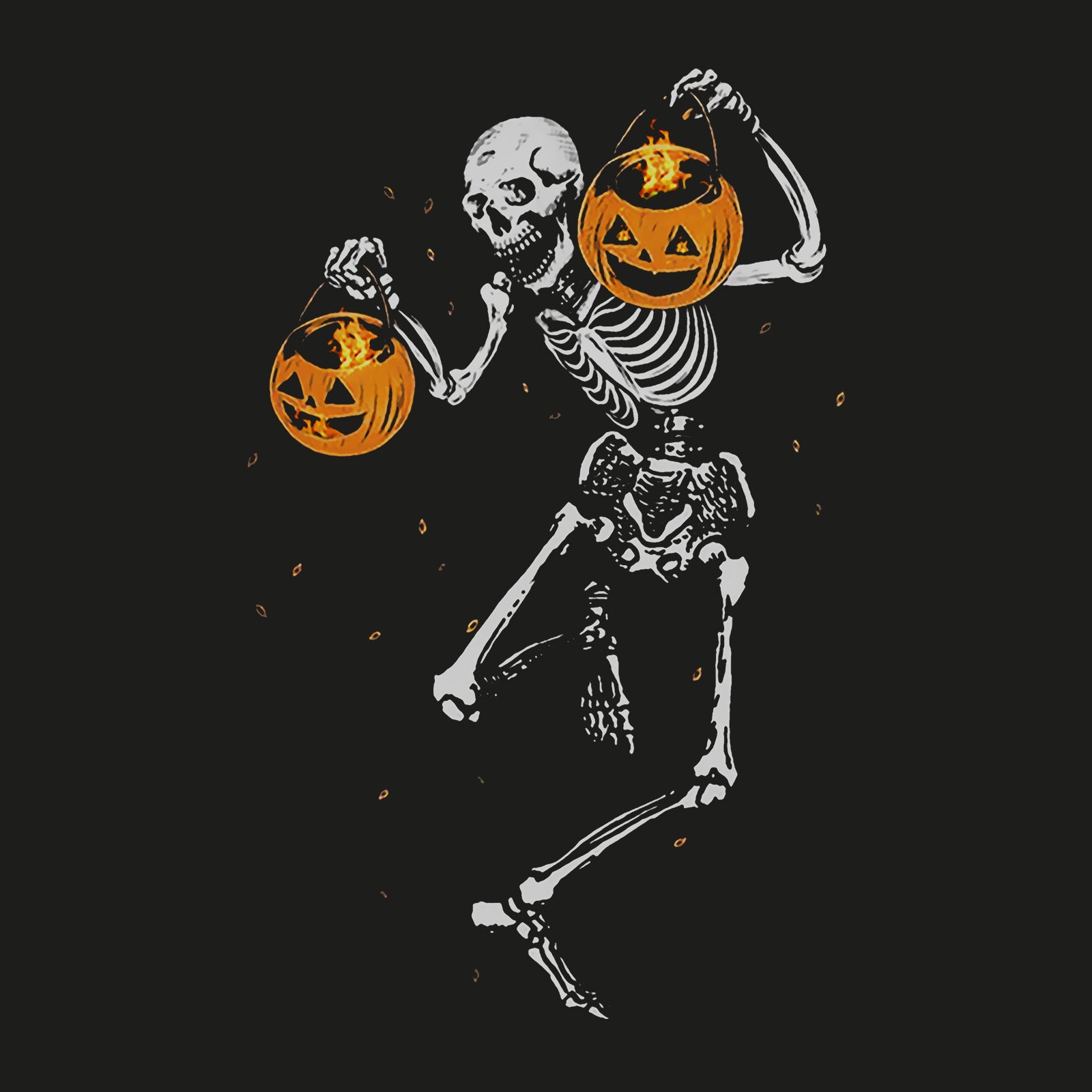 Minnieskull Cool Skull Pumpkin Designer Print T-Shirt - chicyea