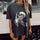 Minnieskull Cool Skull Drink Coffee Printed Fashion T-Shirt - chicyea