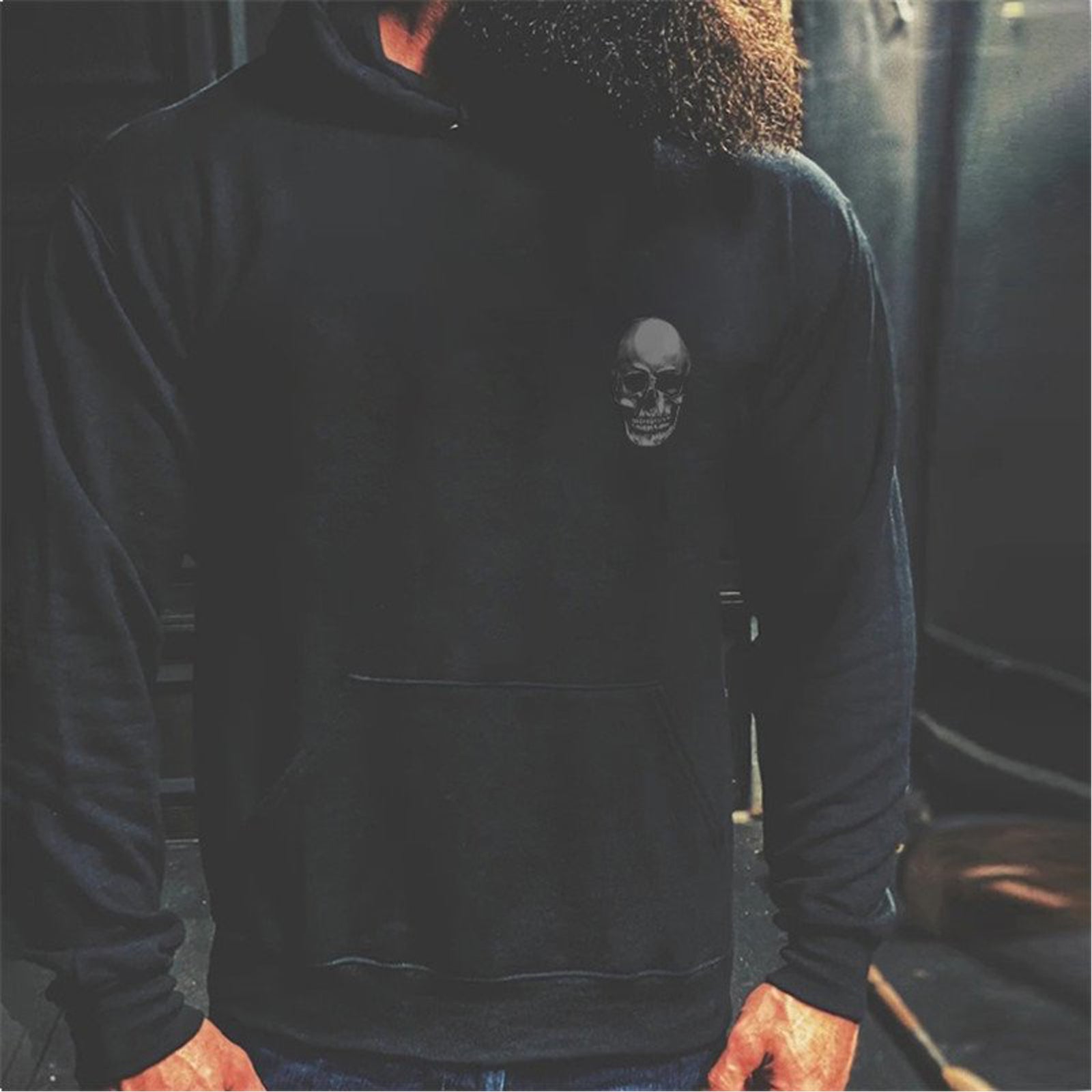 Livereid What Scares You Excites Me Skull Printed Men Hoodie - chicyea