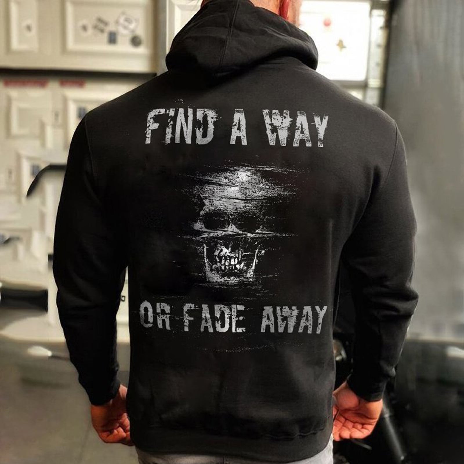 Livereid Find A Way Skull Designer Printed Hoodie - chicyea