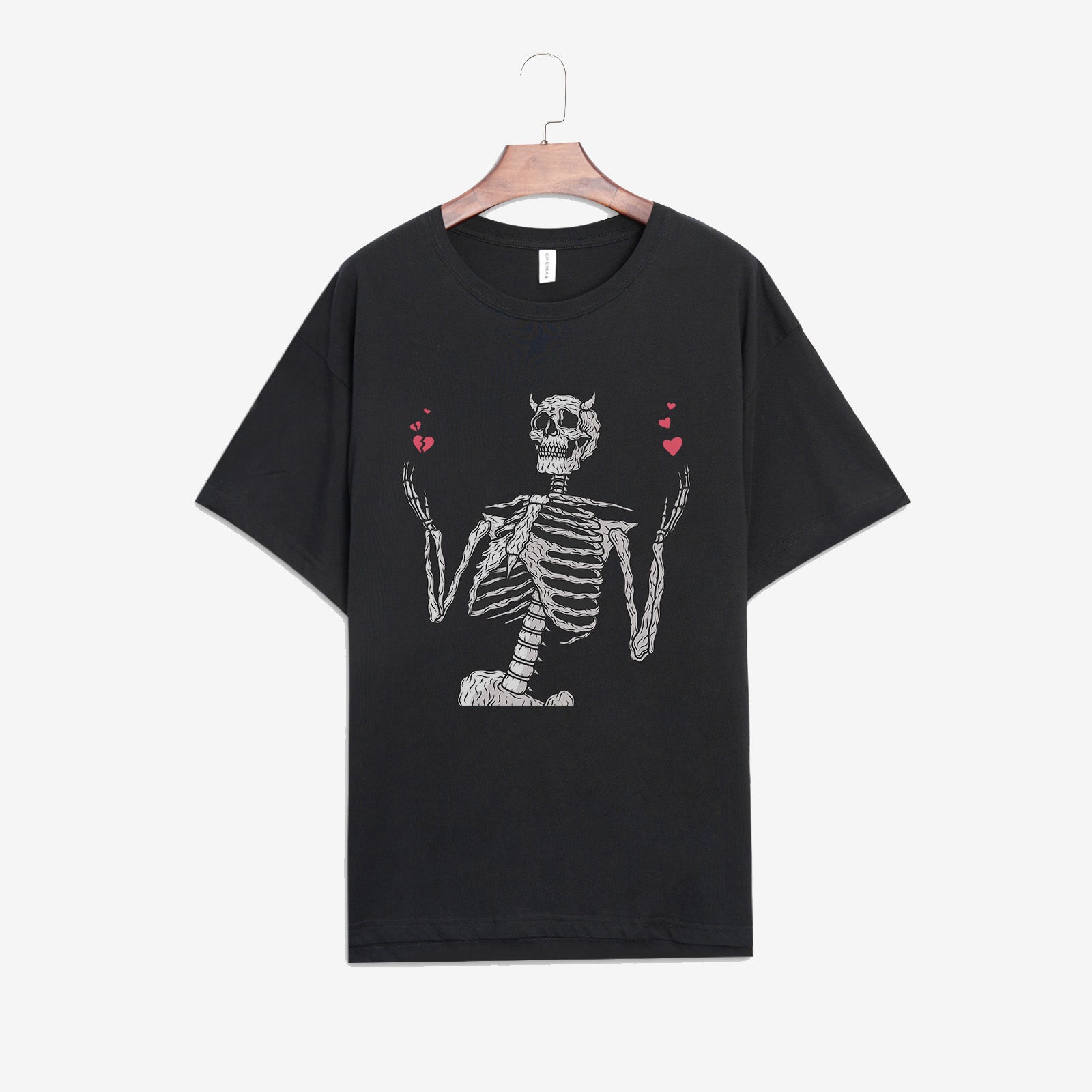 Minnieskull Skull Love Printed Designer T-Shirt - chicyea