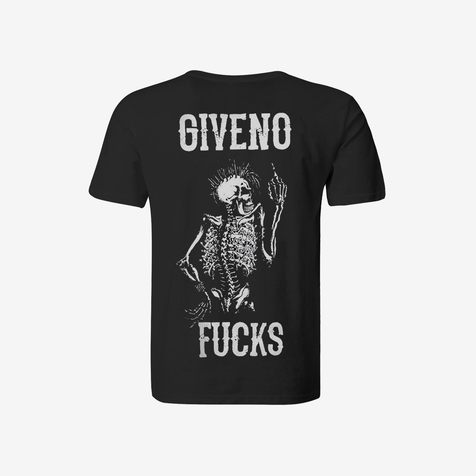 Livereid Black Personalized Graphic Skull T-Shirt - chicyea