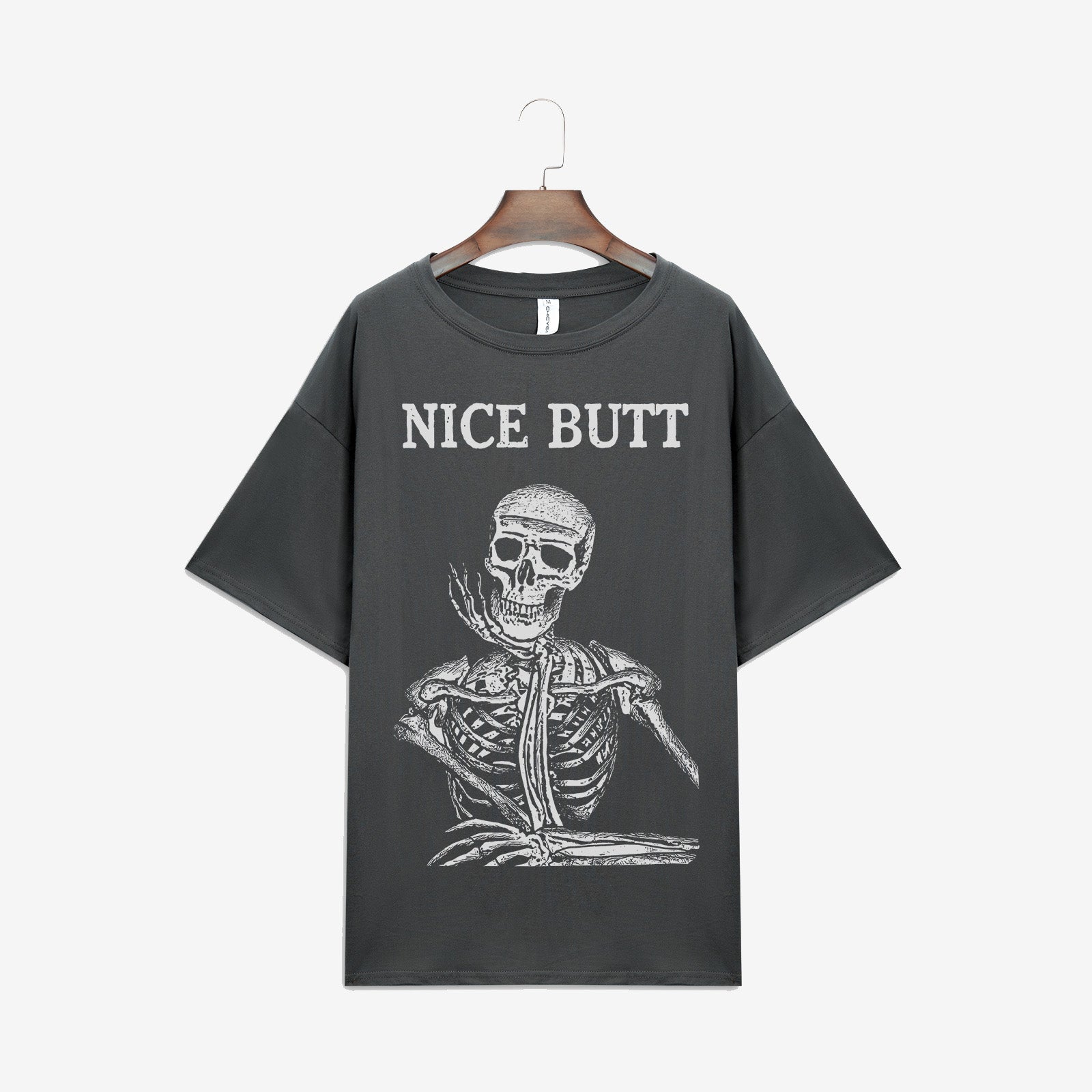 Minnieskull Nice Butt Skull Print T-Shirt - chicyea