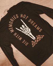 Uprandy Die With Memories Long Sleeve T-Shirt - chicyea