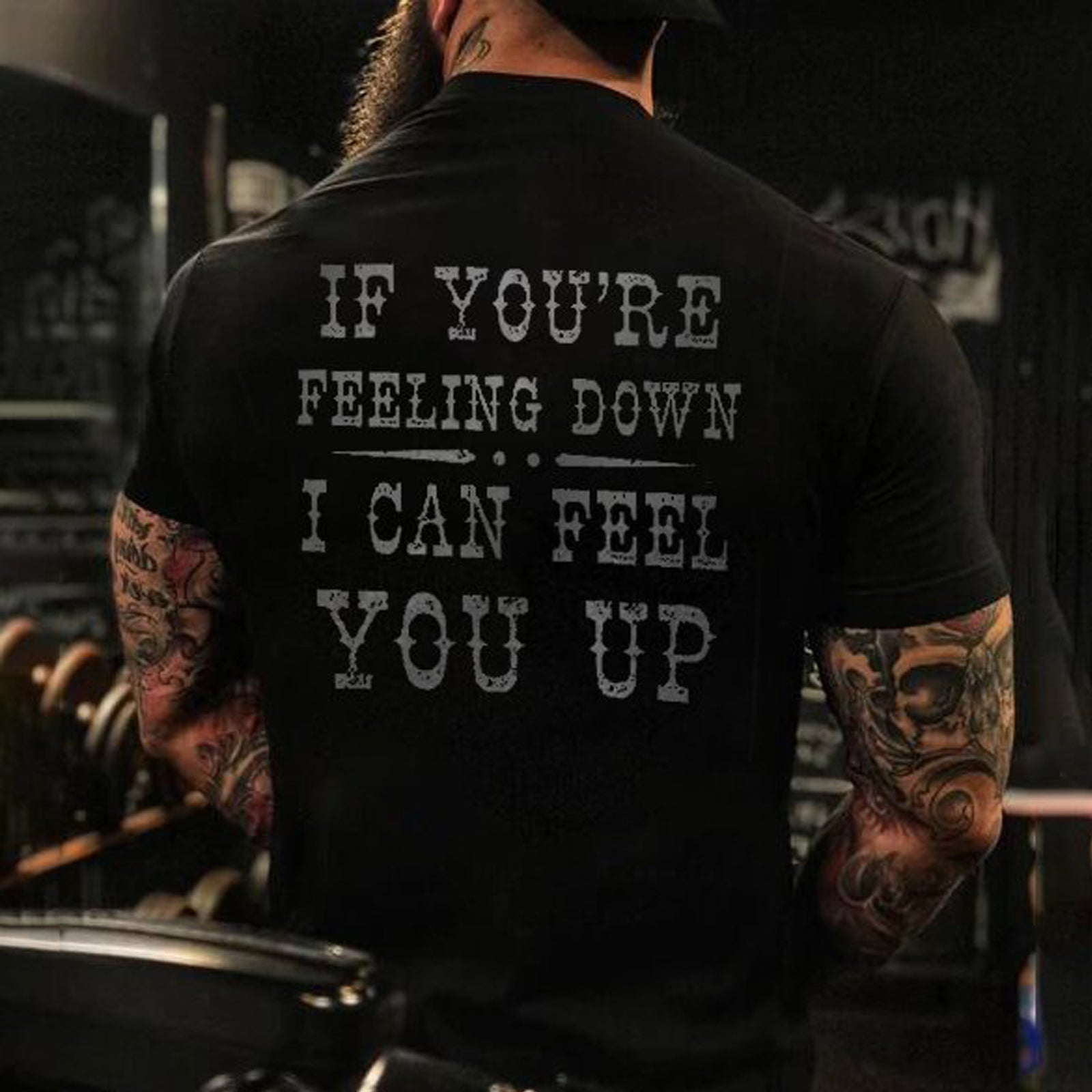 Livereid I Can Feel You Up Design Letter T-Shirt - chicyea