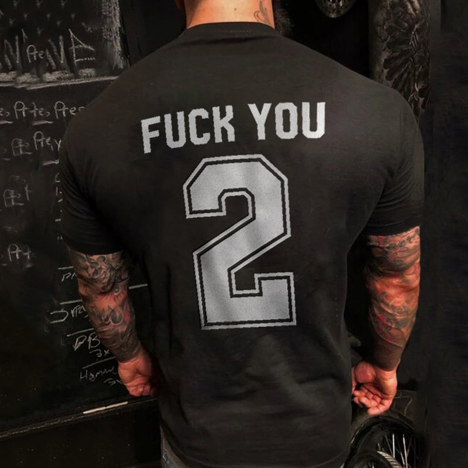 Livereid F You Letter Printedt Shirt - chicyea