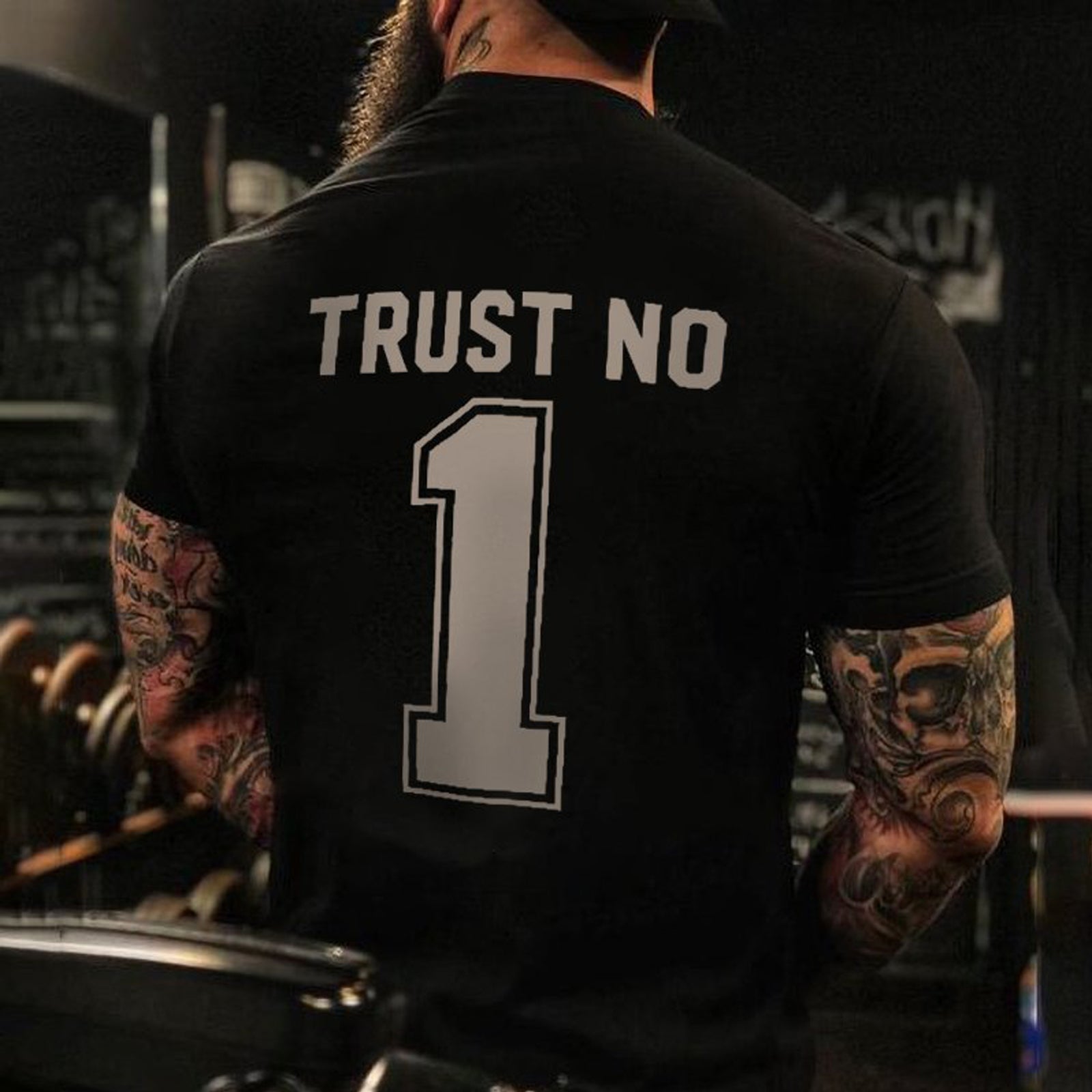 Livereid Trust No Letter Printed T-Shirt - chicyea