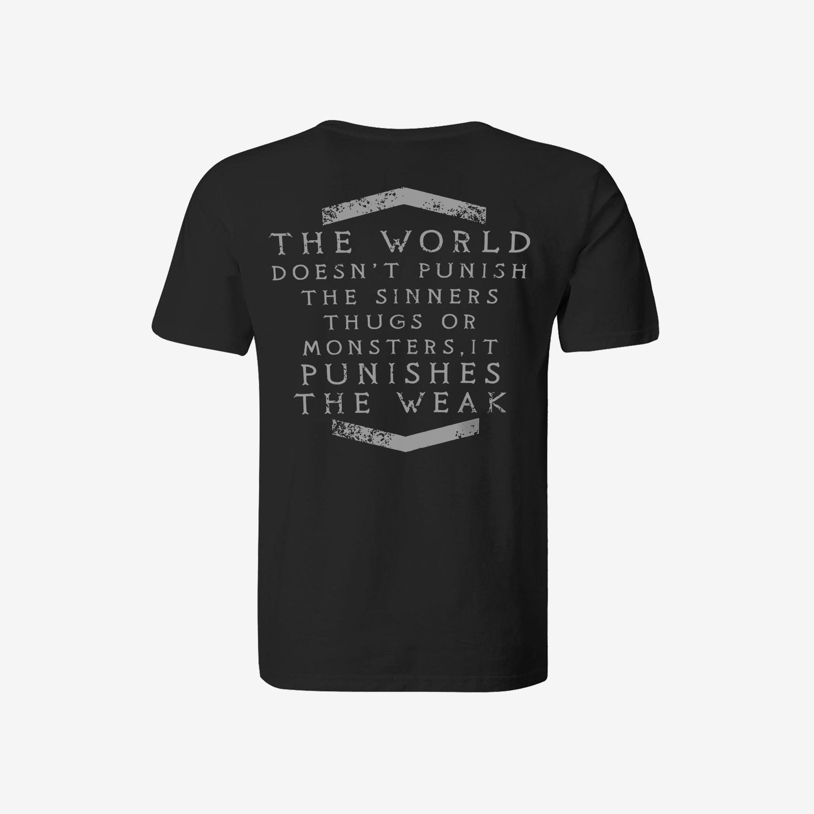 Livereid The World Doesn'T Punish The Sinners Letter T-Shirt - chicyea