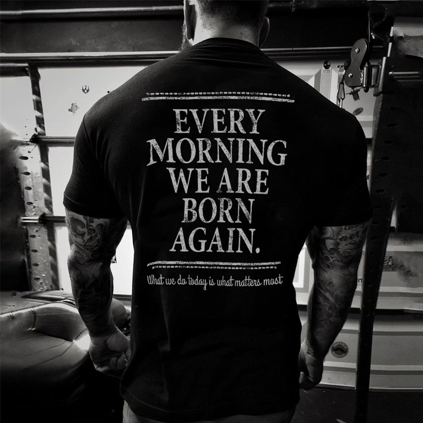 Livereid Every Morning We Are Born Again Letter T-Shirt - chicyea