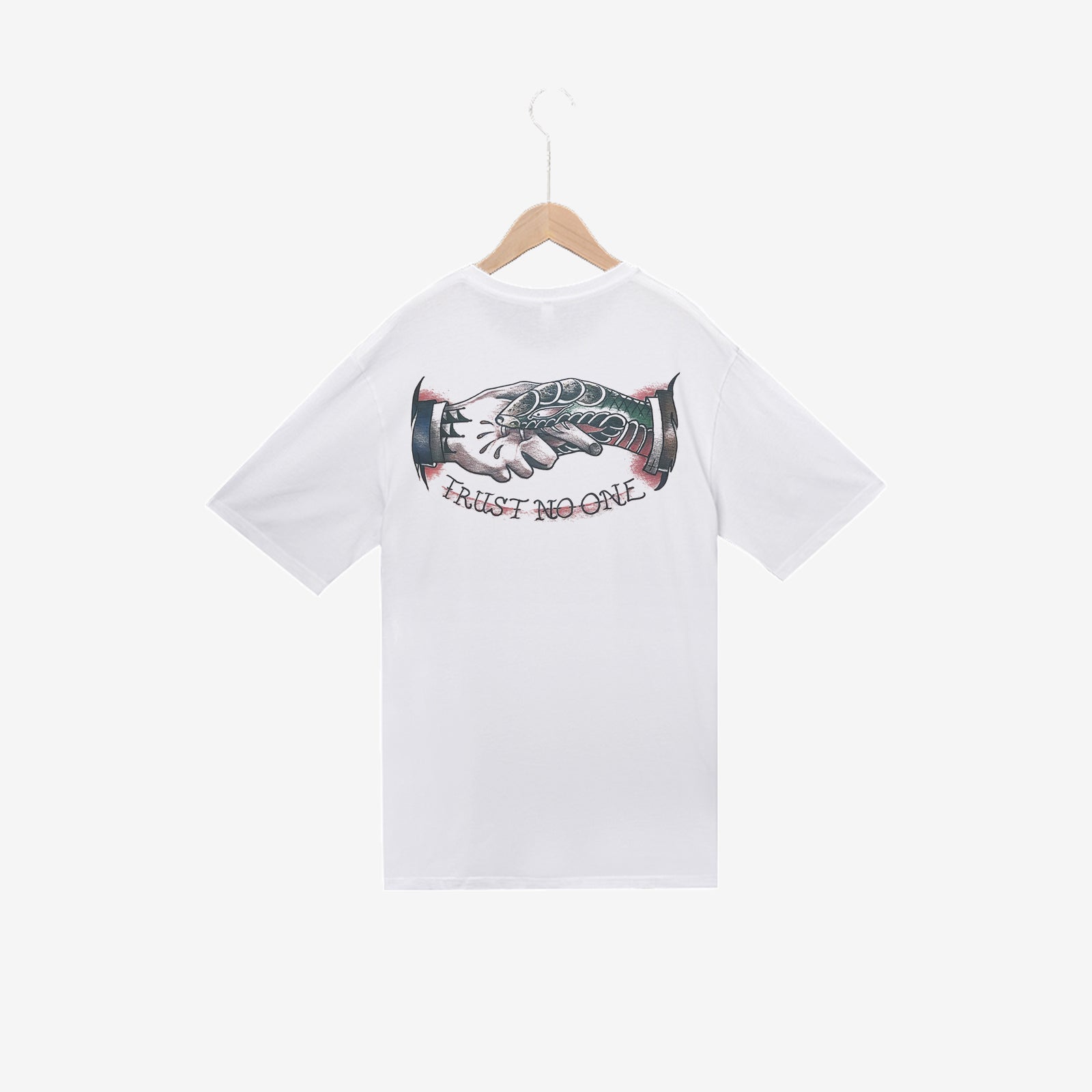 Uprandy Trust No One graphic Printed Men T-Shirt - chicyea