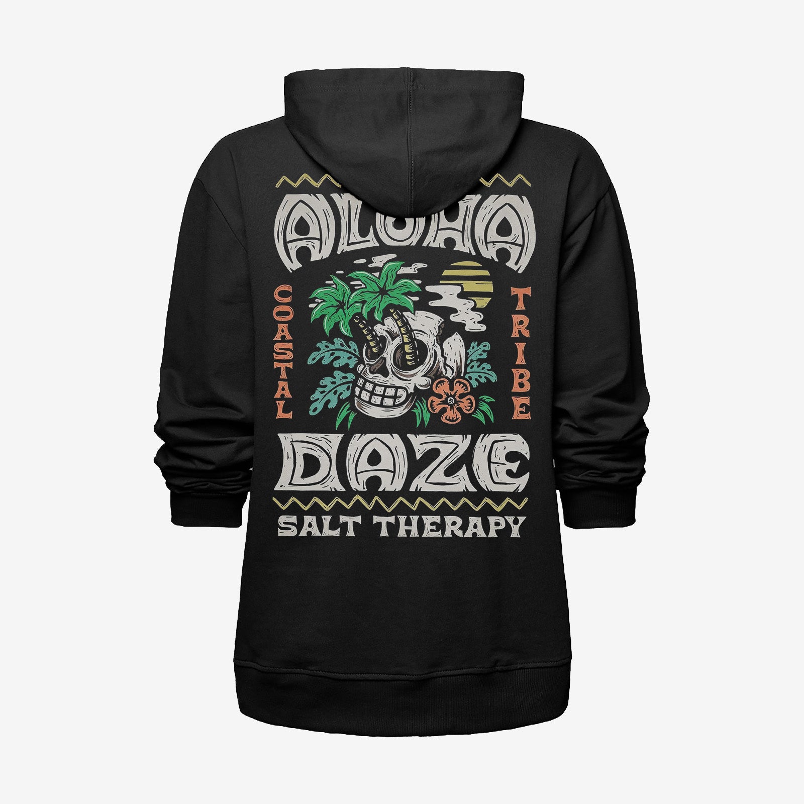Uprandy Skull Aloh Hawaii Graphic Art Hoodie - chicyea