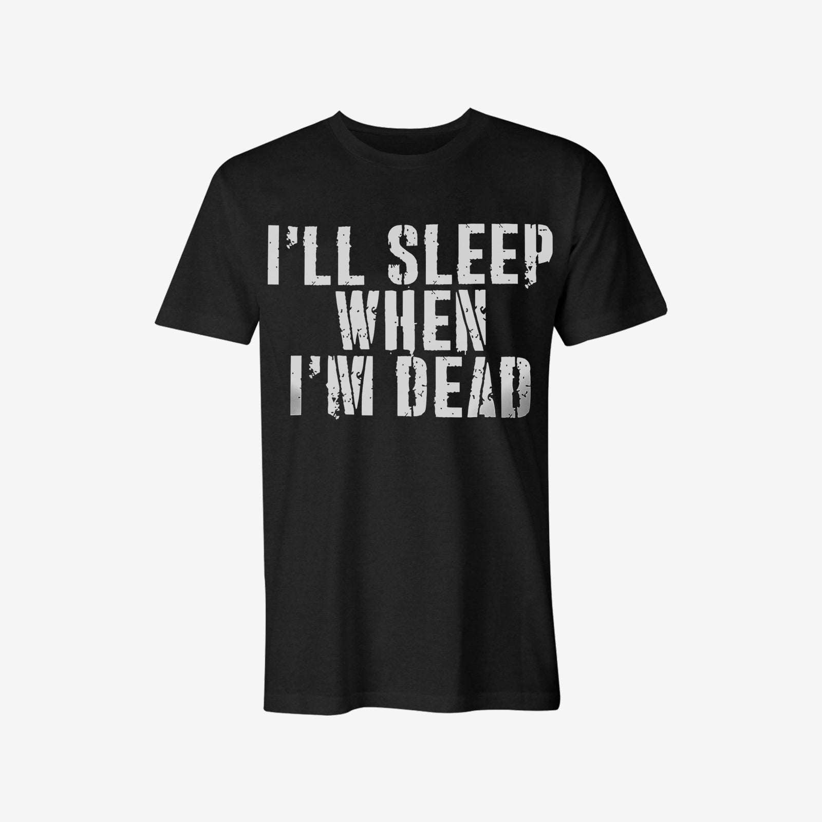 Livereid I'Ll Sleep When I'M Dead Print T-Shirt - chicyea