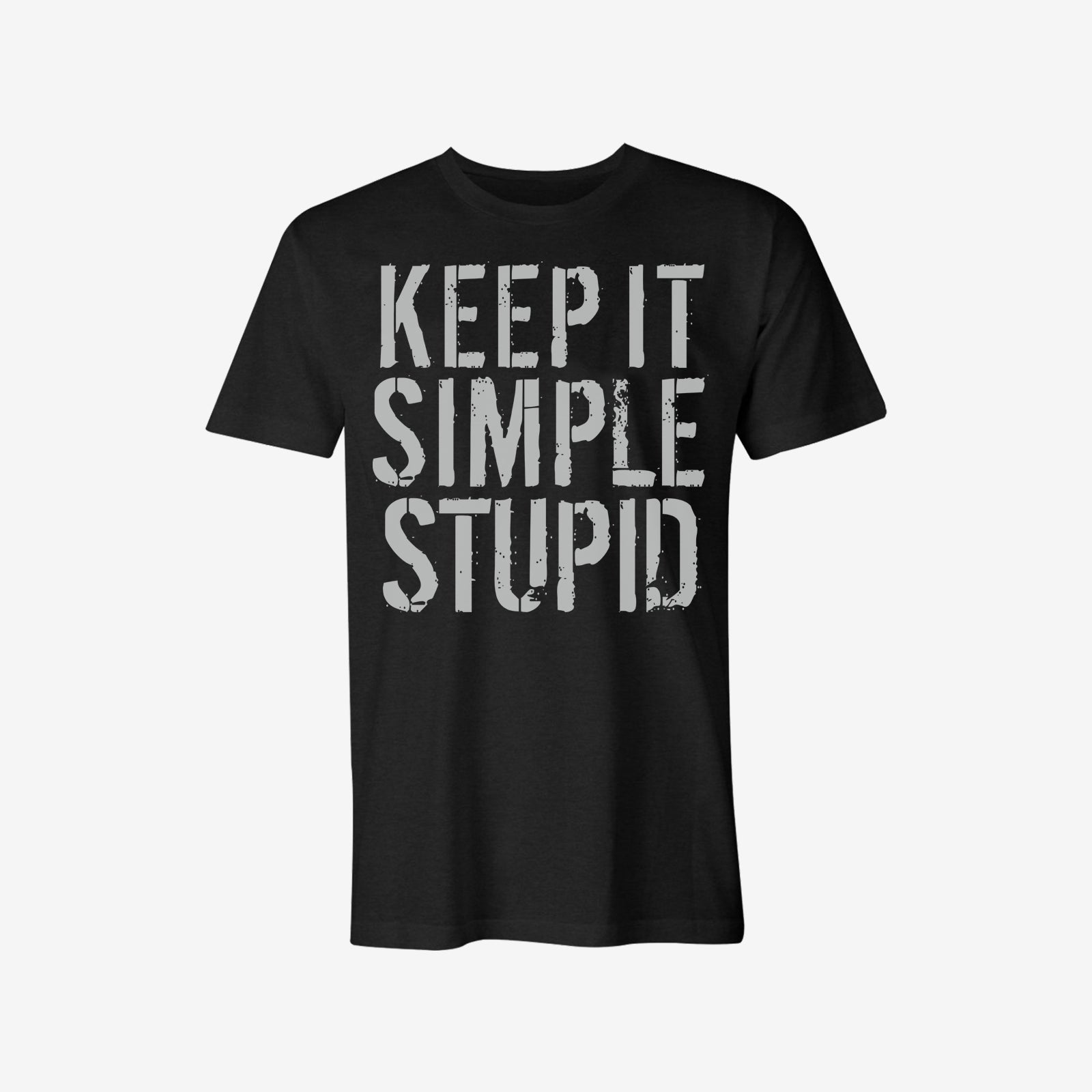 Livereid Keep It Simple Stupid Fitness Letter T-Shirt - chicyea