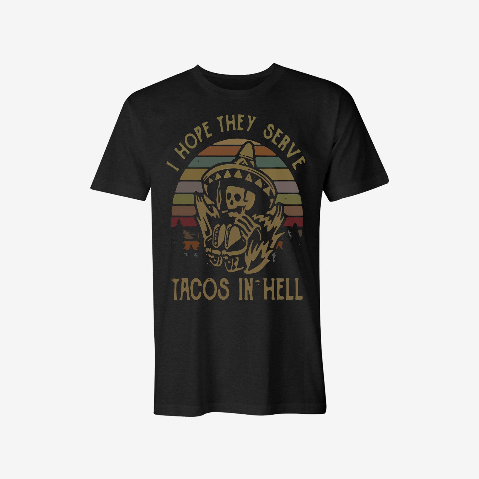 Uprandy Sombrero Skull Printed Men T-Shirt - chicyea