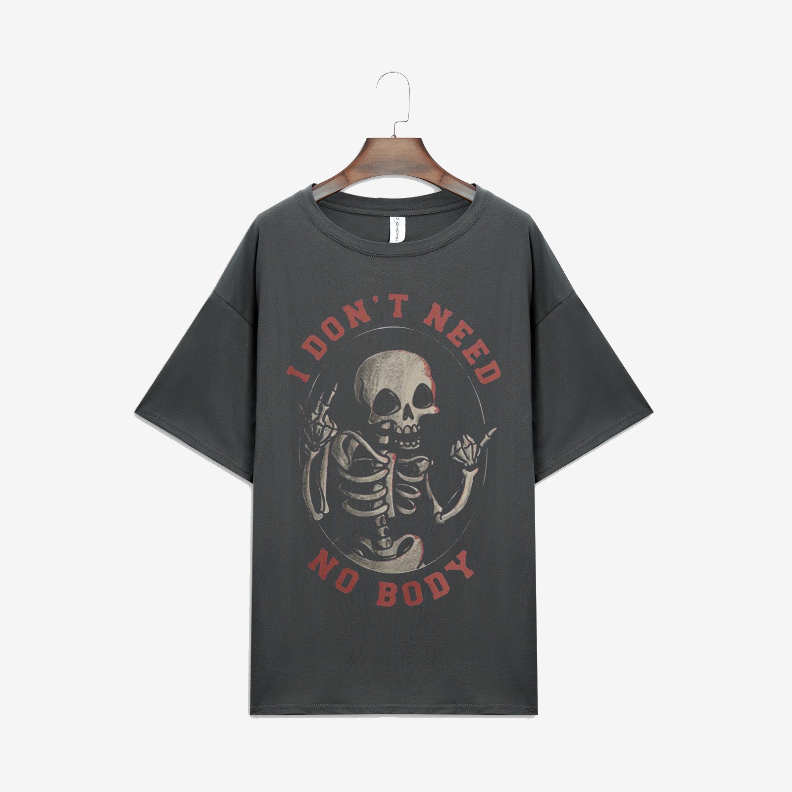 Minnieskull I Don'T Need No Body Skull T-Shirt - chicyea