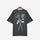 Minnieskull Skull Rose Print Designer Women Short Sleeve T-Shirt - chicyea
