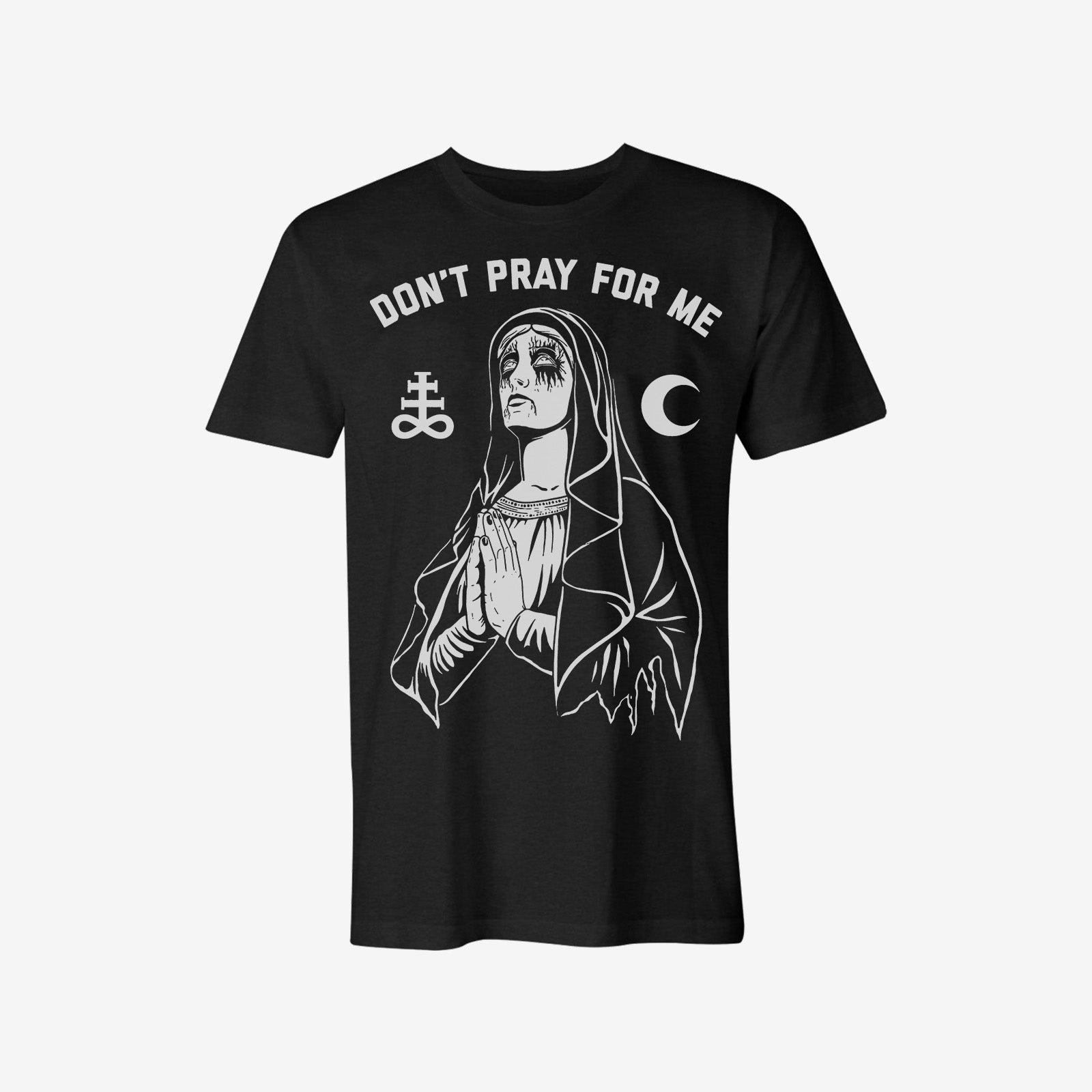 Uprandy Don'T Pray Graphic Printed T-Shirt - chicyea
